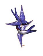 Брошь из золота c эмалью