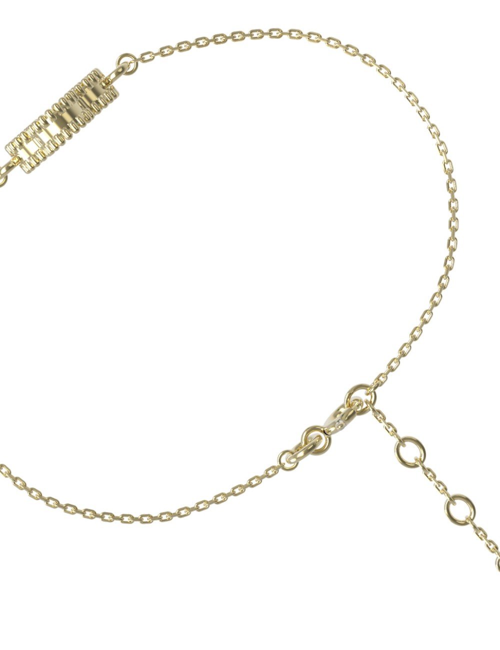 Браслет из лимонного золота c перламутром