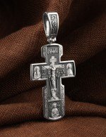 Крест из белого золота