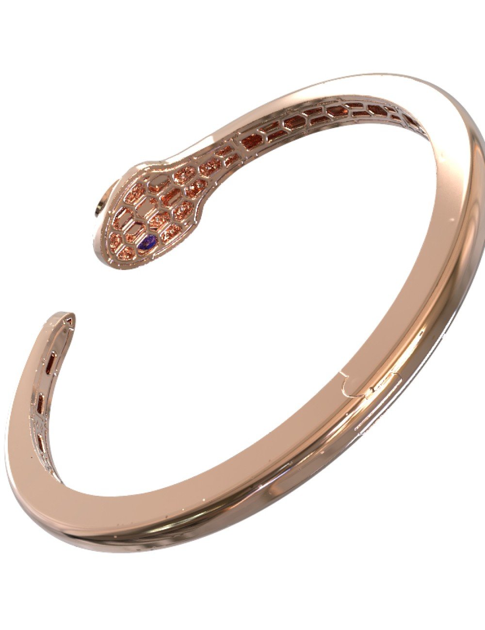 Браслет из золота c бриллиантами, сапфиром и малахитом