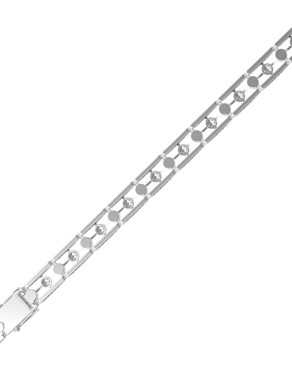 Браслет из белого золота c бриллиантами