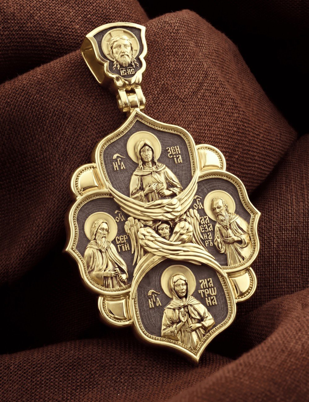 Образок из лимонного золота