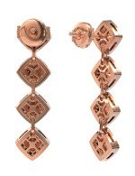 Серьги из золота c бриллиантами и сапфиром