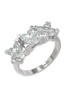 Кольцо из белого золота c бриллиантами