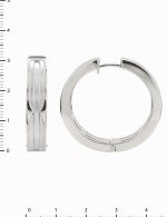 Серьги из белого золота c рубином