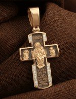 Крест из золота c бриллиантами