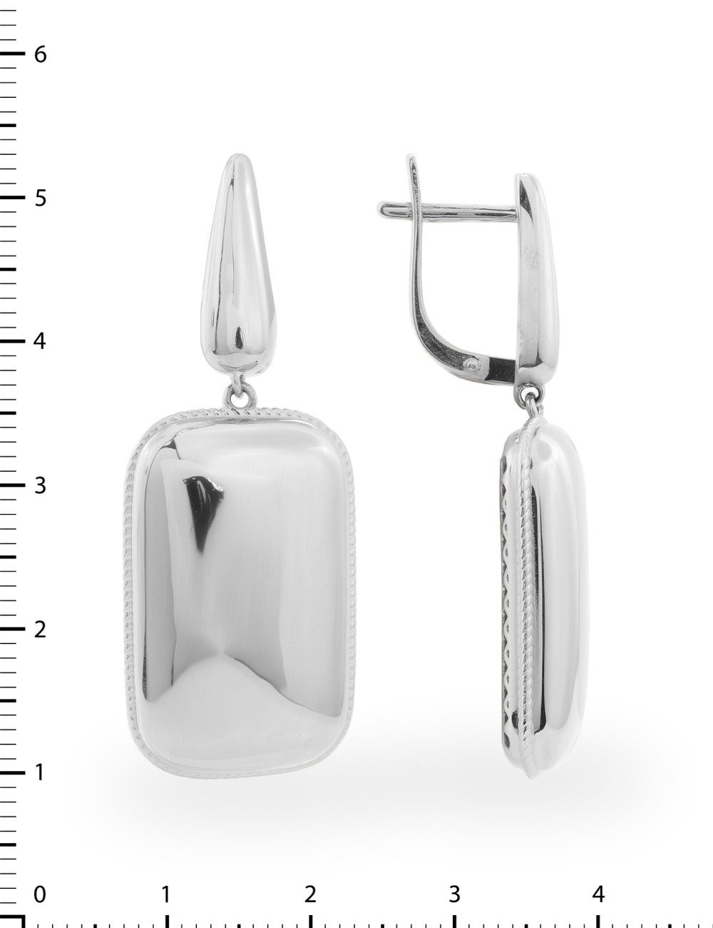 Серьги из белого золота