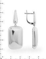 Серьги из белого золота