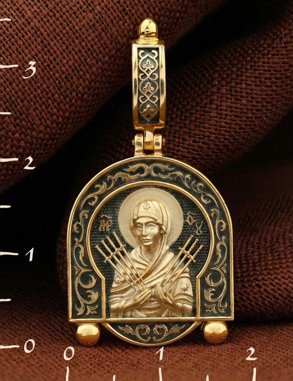 Образок из лимонного золота