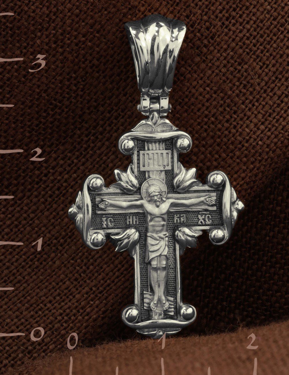 Крест из белого золота