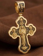 Крест из лимонного золота