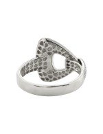 Кольцо из белого золота c бриллиантами