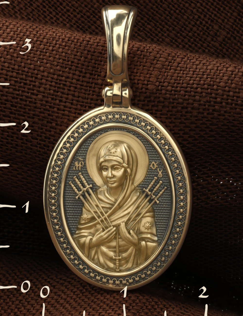 Образок из лимонного золота