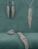 Серьги из белого золота c бриллиантами