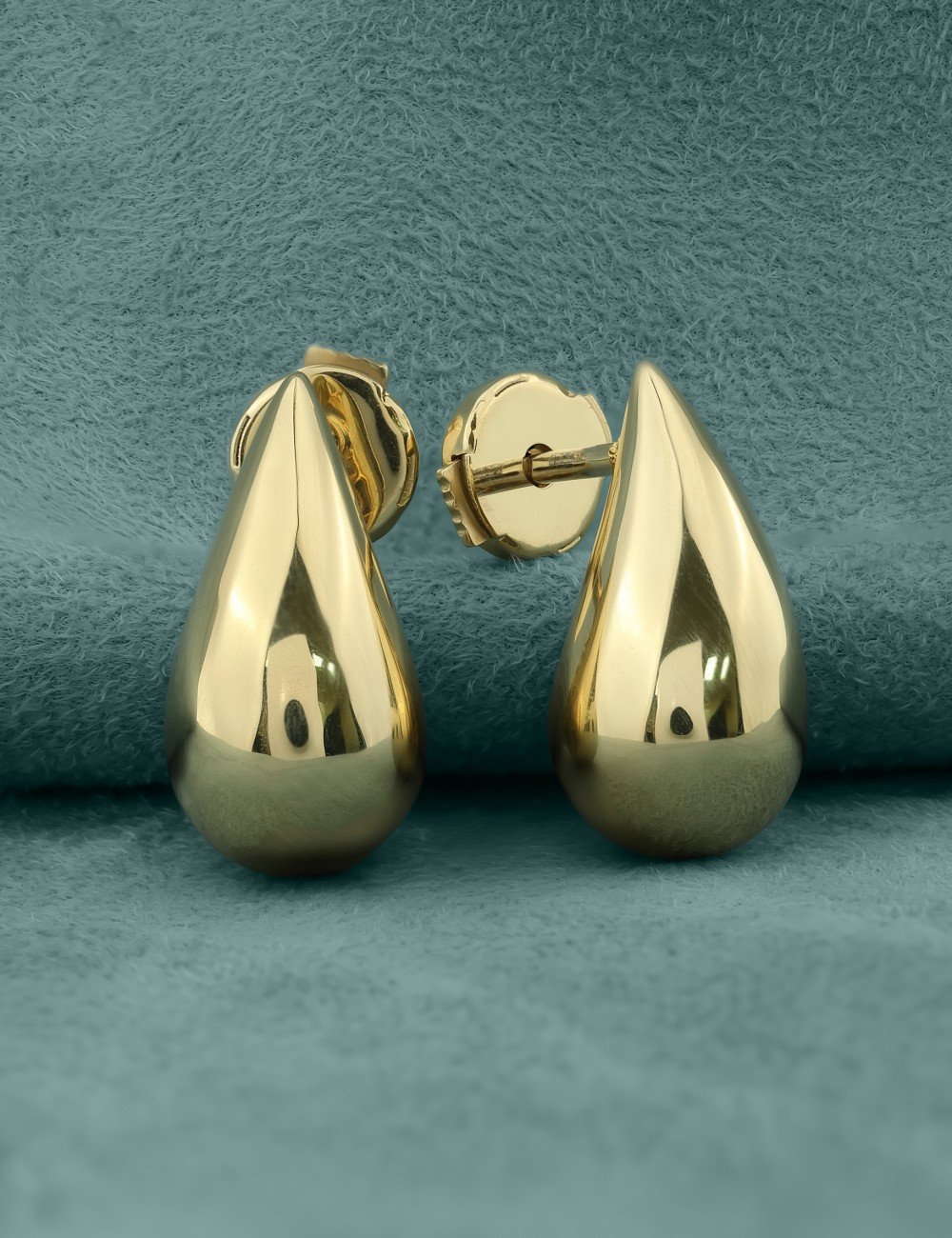 Серьги из лимонного золота