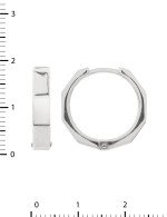 Серьги из белого золота