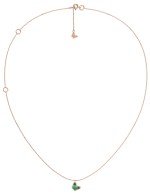 Колье из золота c малахитом