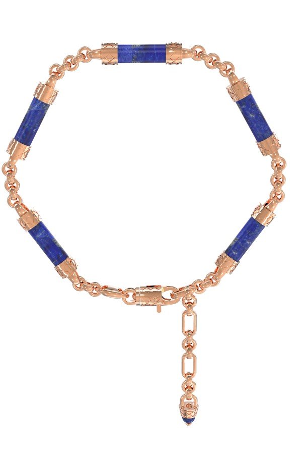 Браслет из золота c лазуритом