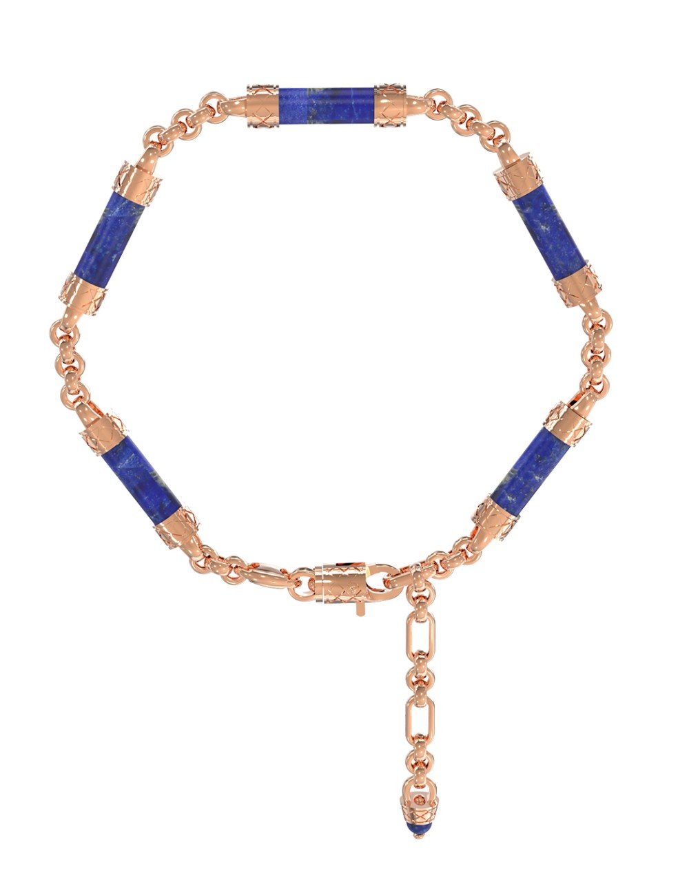 Браслет из золота c лазуритом