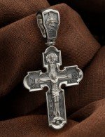 Крест из белого золота