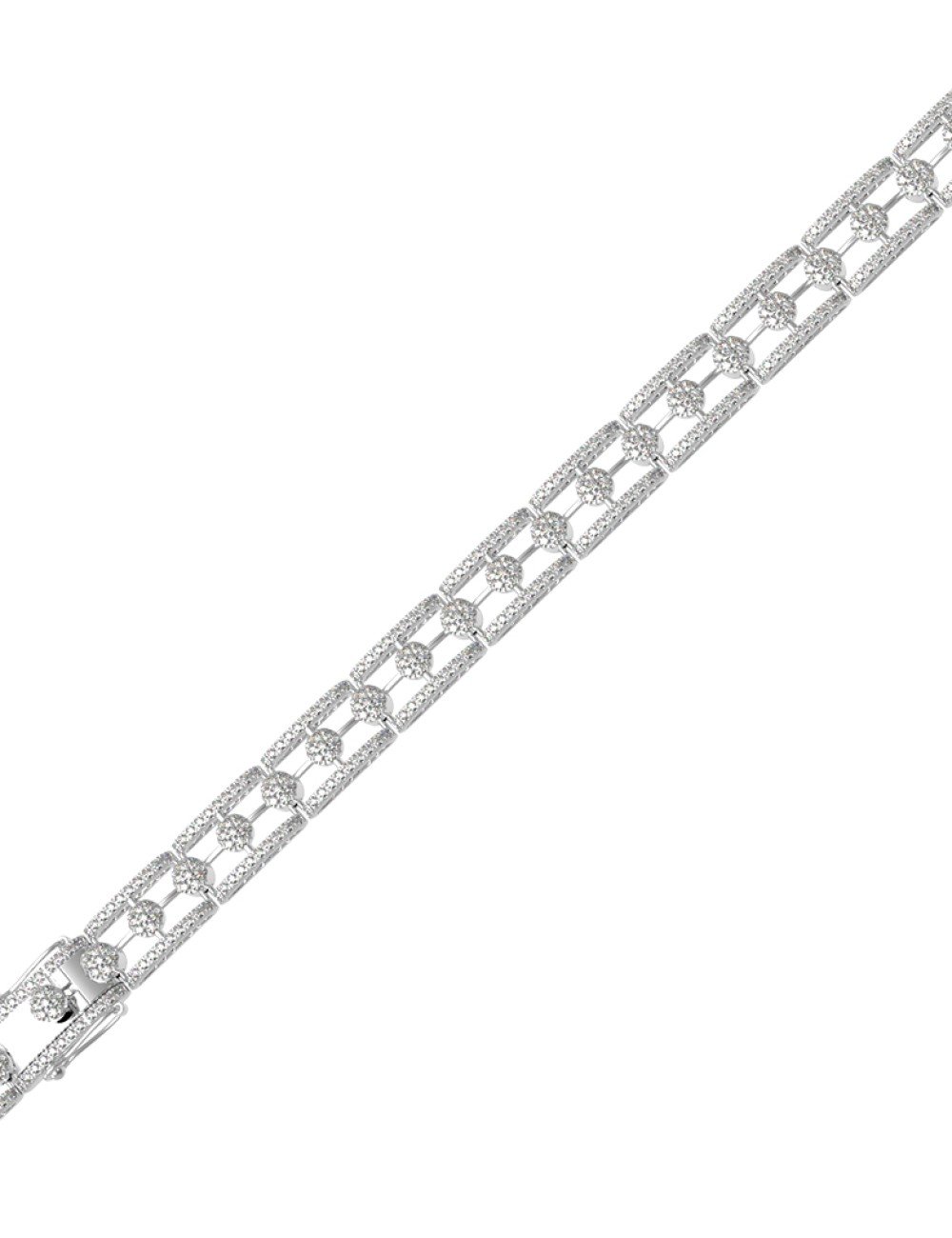 Браслет из белого золота c бриллиантами