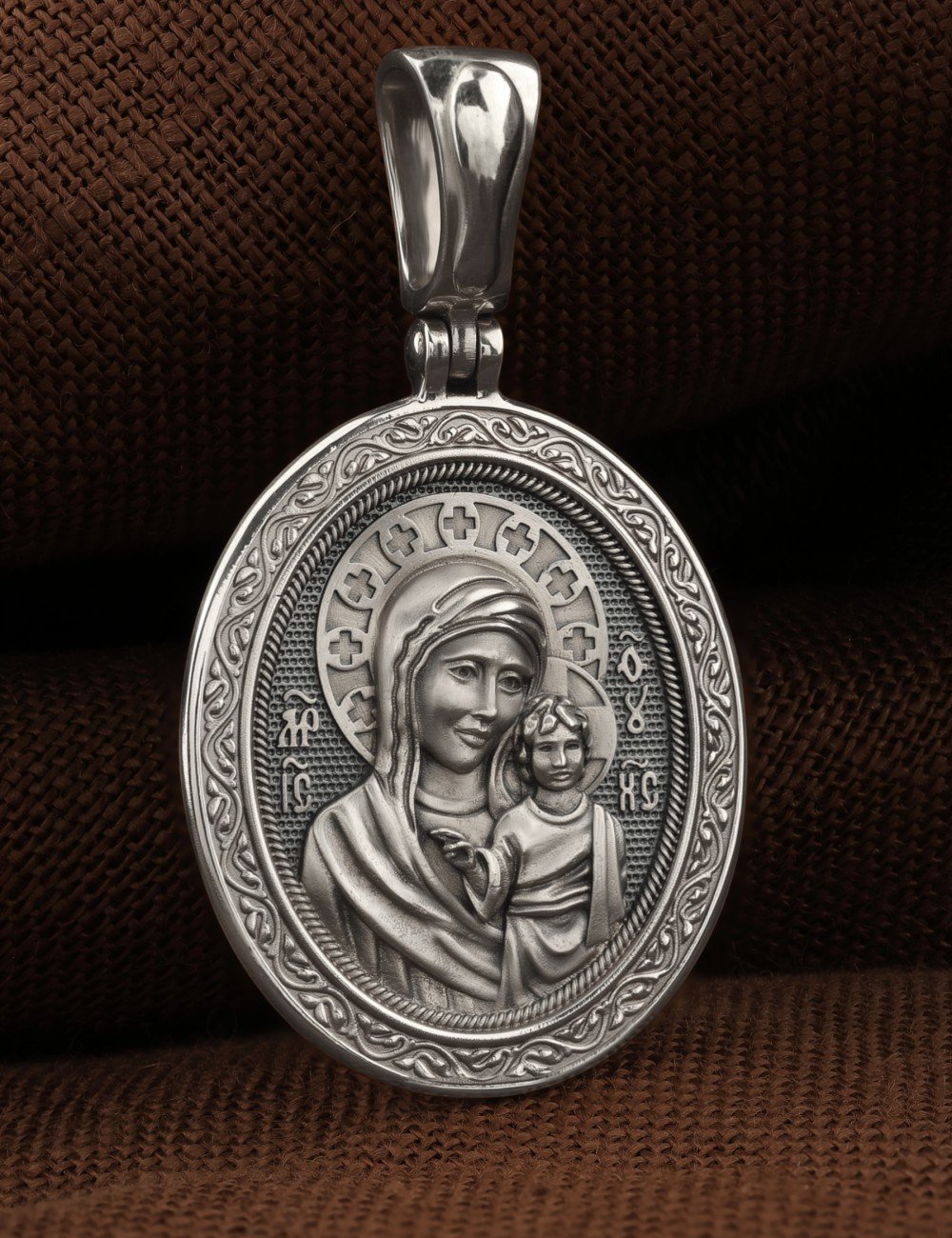 Образок из белого золота