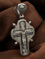 Крест из белого золота