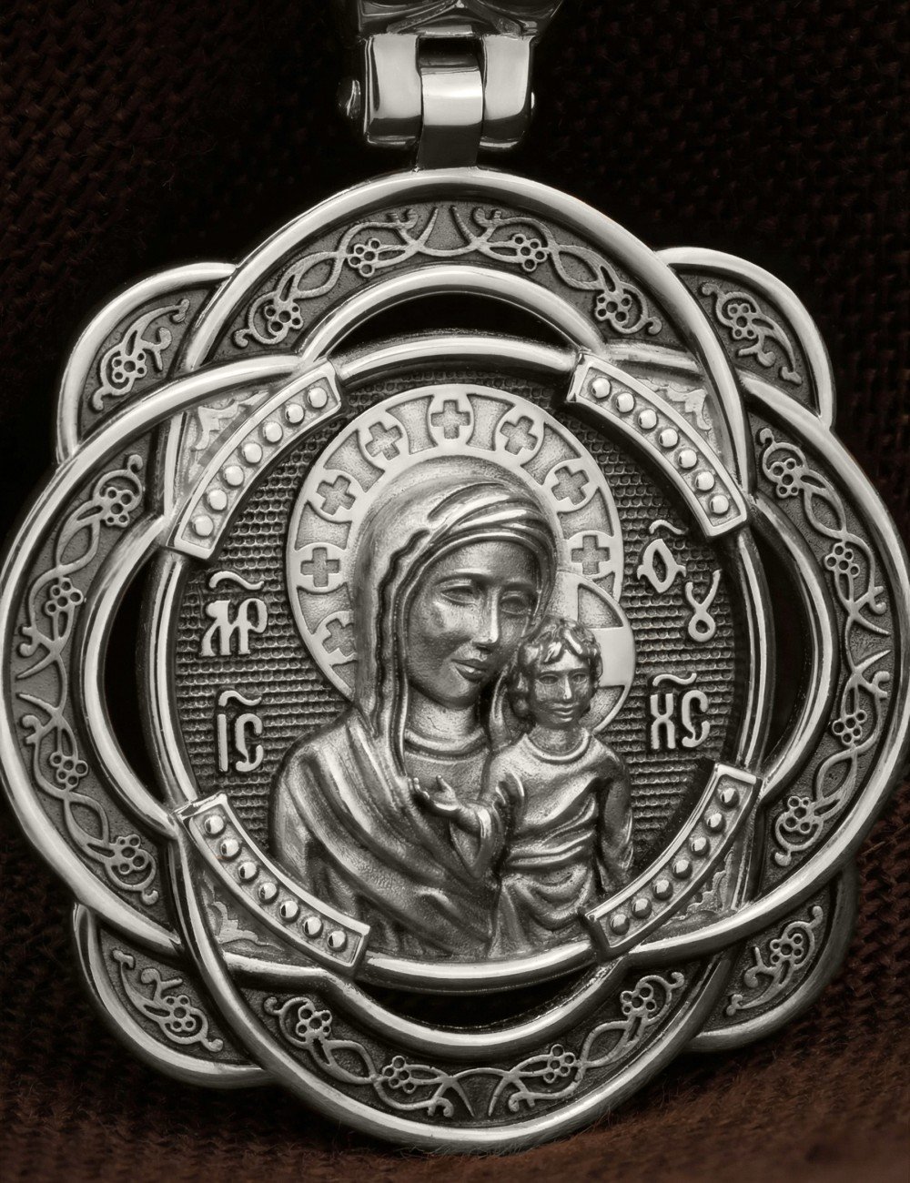 Образок из белого золота