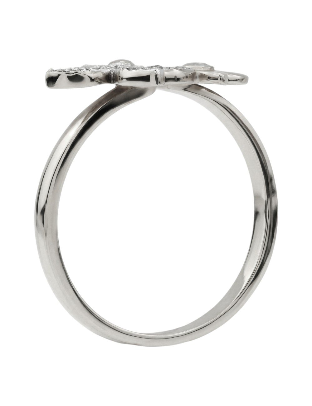 Кольцо из белого золота c бриллиантами