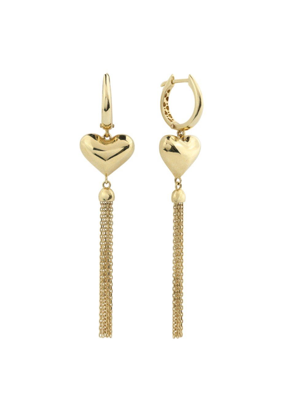 Серьги из лимонного золота