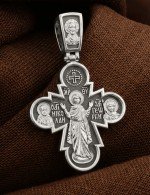 Крест из белого золота