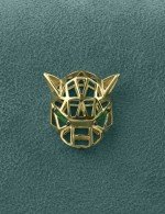 Подвеска из лимонного золота c изумрудом