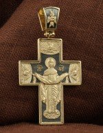 Крест из лимонного золота