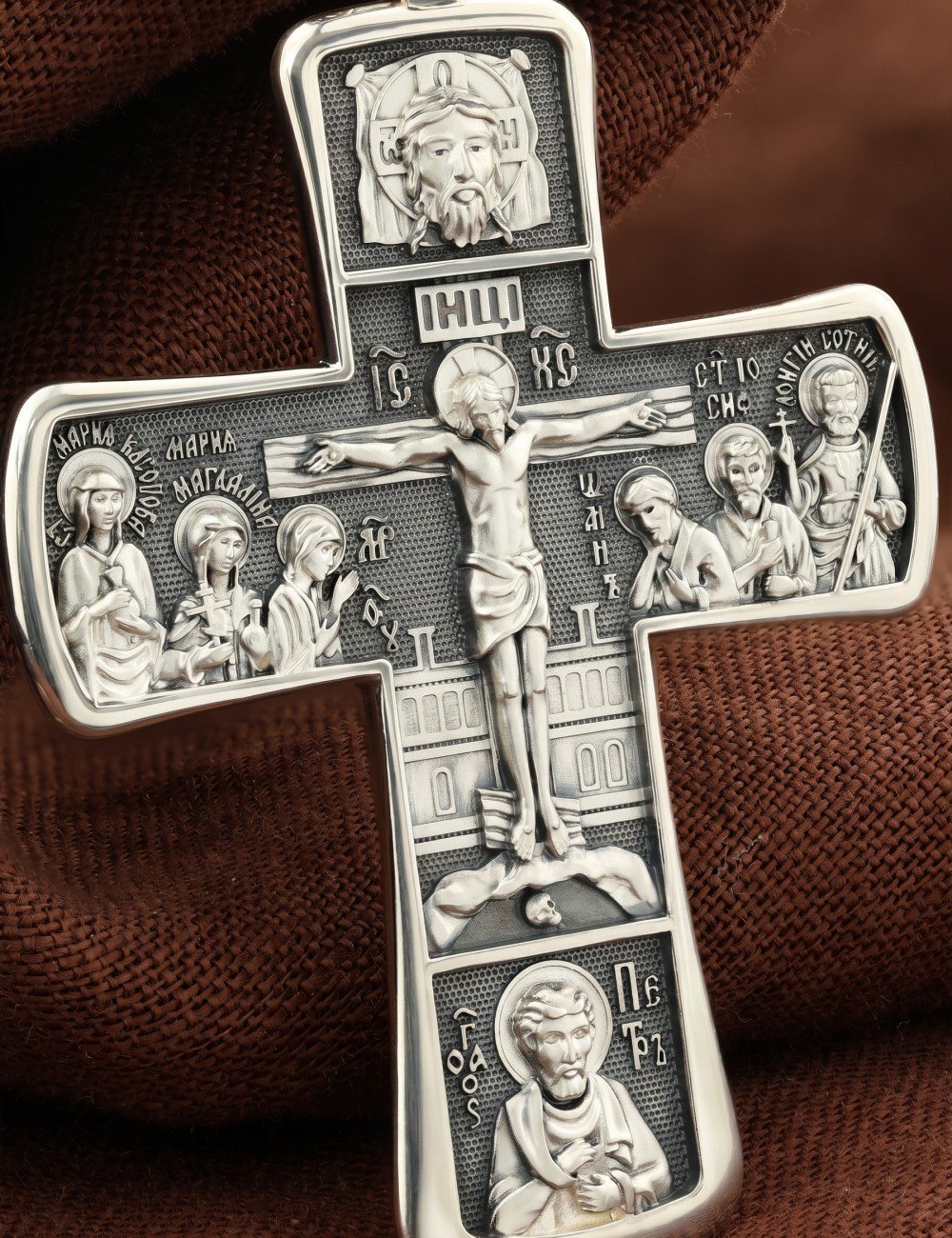 Крест из серебра 925 пробы