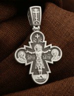 Крест из белого золота