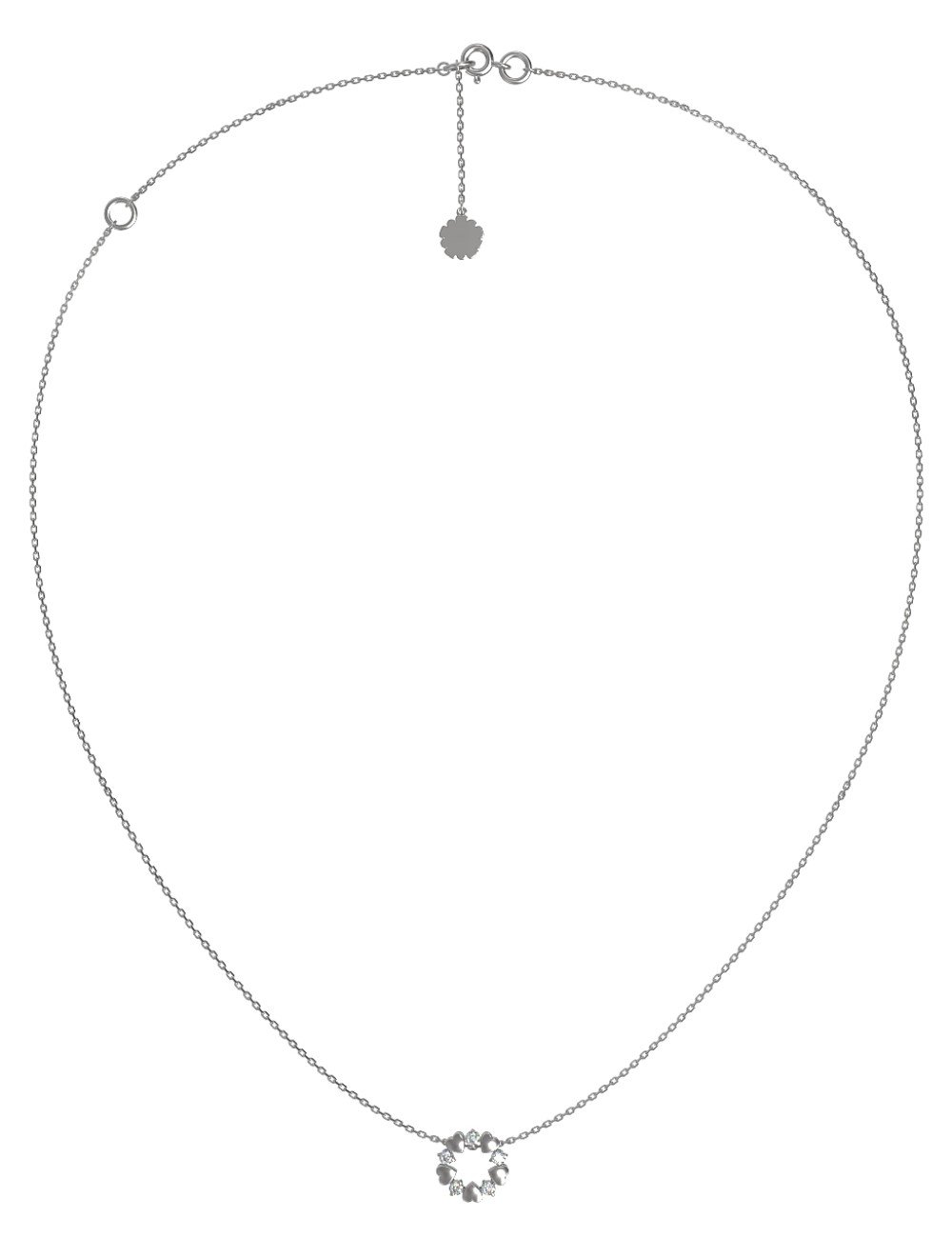 Колье из белого золота c бриллиантами