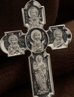 Крест из белого золота