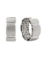 Серьги из белого золота c бриллиантами