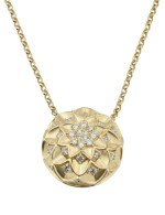 Колье из лимонного золота c бриллиантами