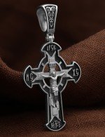 Крест из белого золота