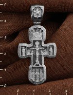 Крест из белого золота