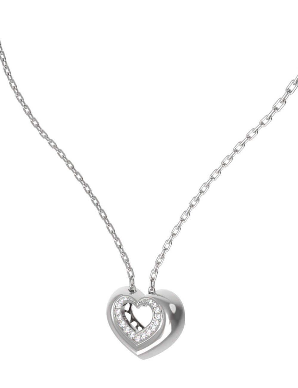 Колье из белого золота c бриллиантами