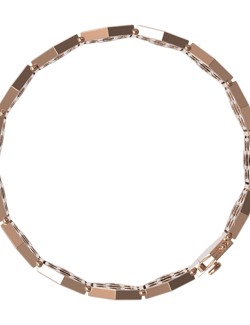 Браслет из золота c лазуритом и перламутром