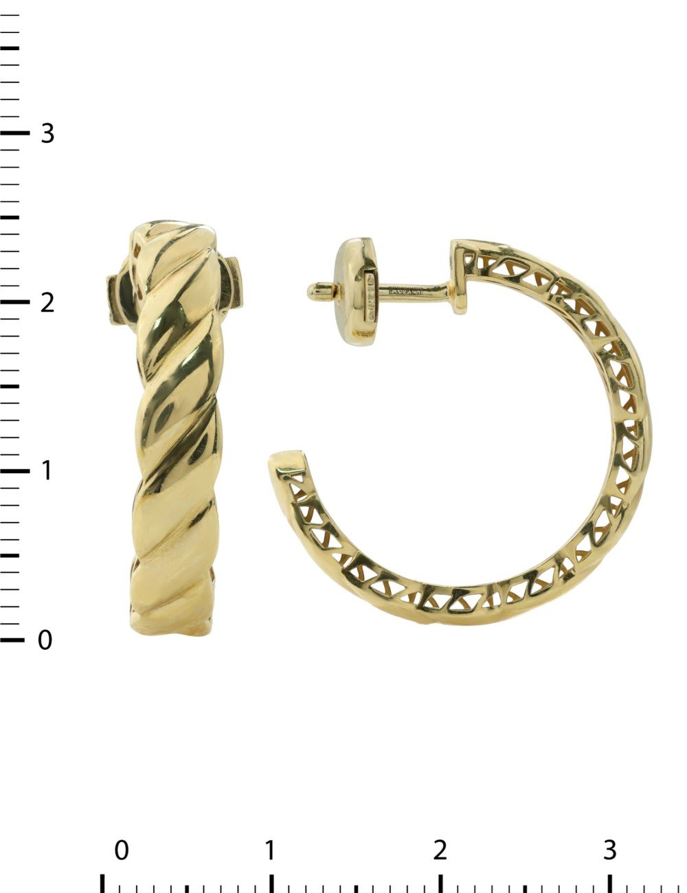 Серьги из лимонного золота