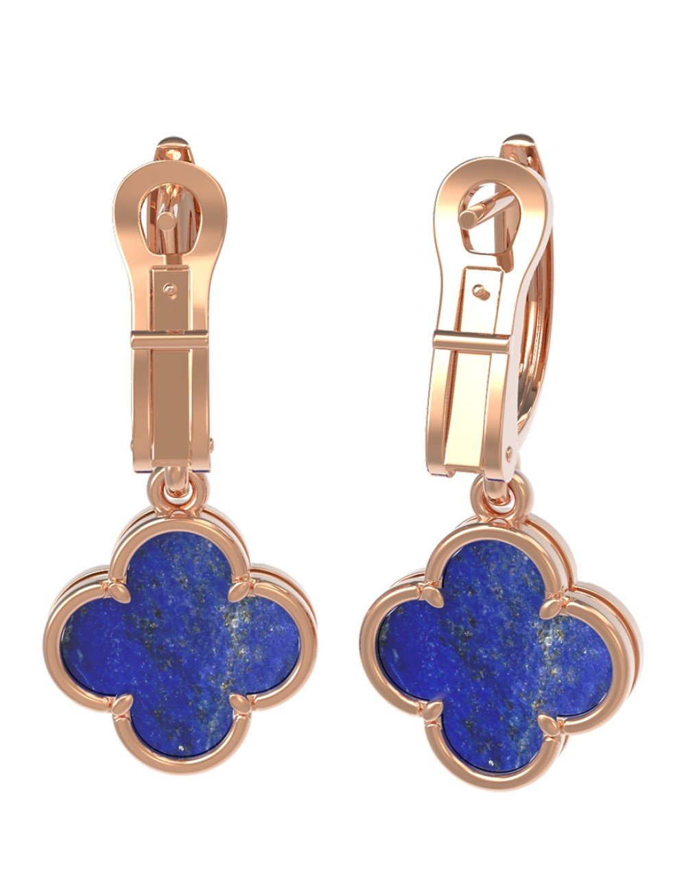 Серьги из золота c лазуритом