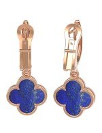 Серьги из золота c лазуритом