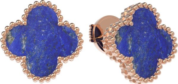 Серьги из золота c лазуритом