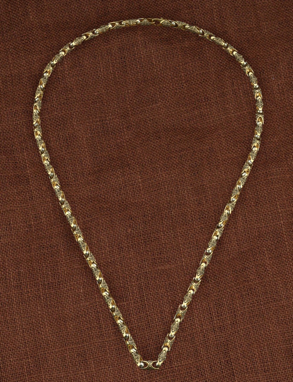 Цепь из лимонного золота