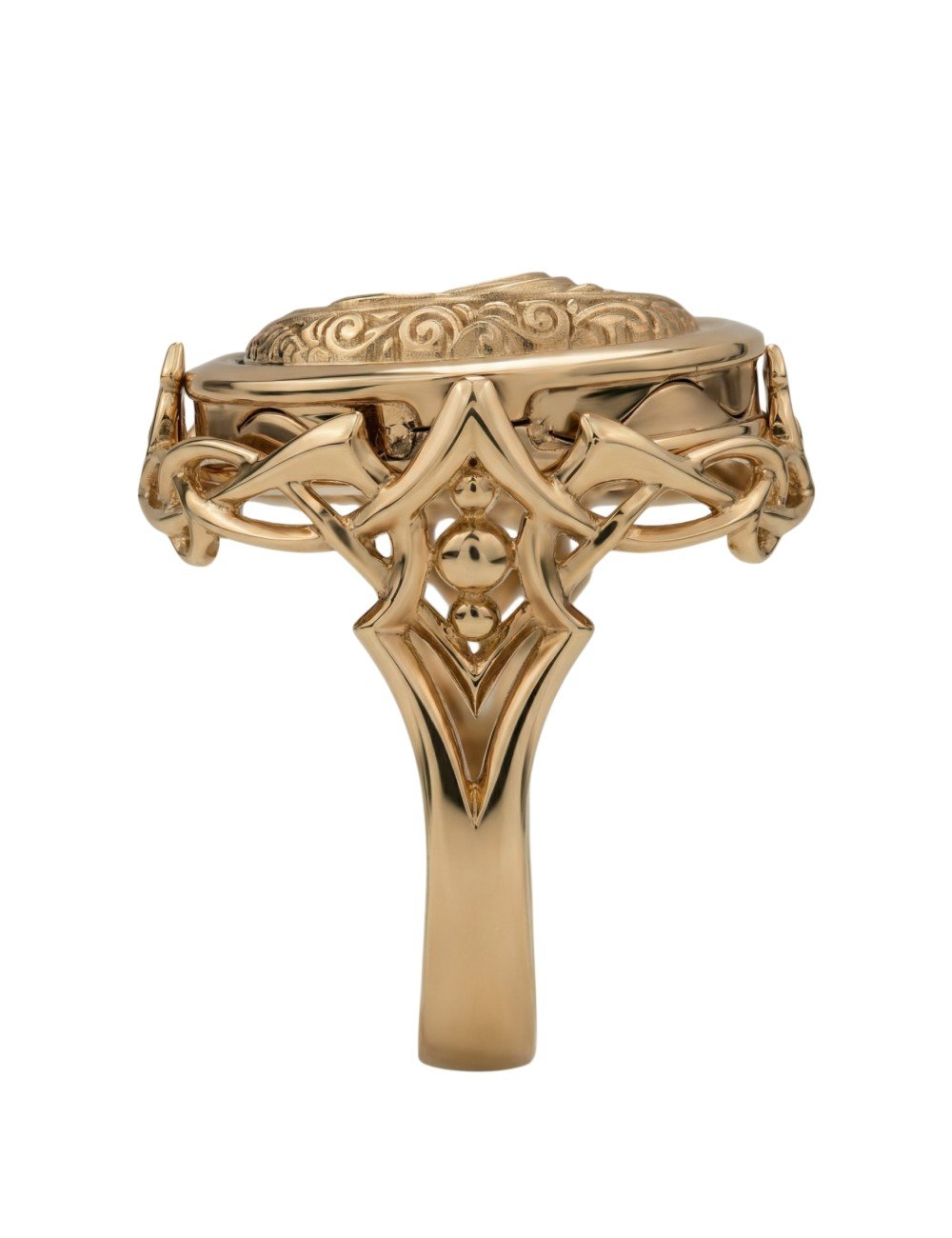 Кольцо из золота c бирюзой и лазуритом