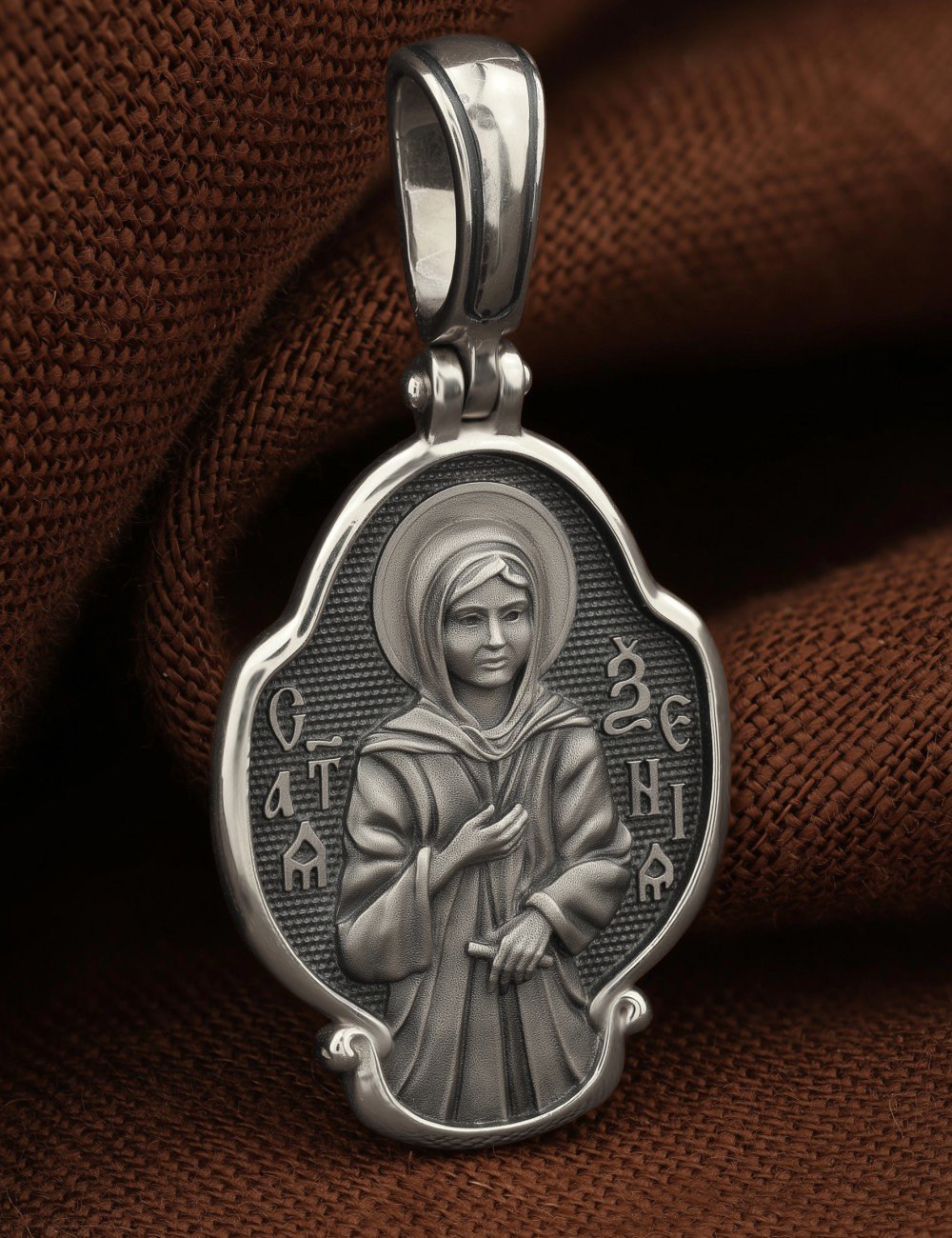 Образок из белого золота